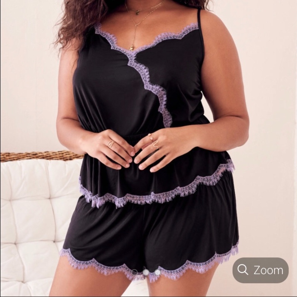 Purple and Black Lingerie/sleep wear